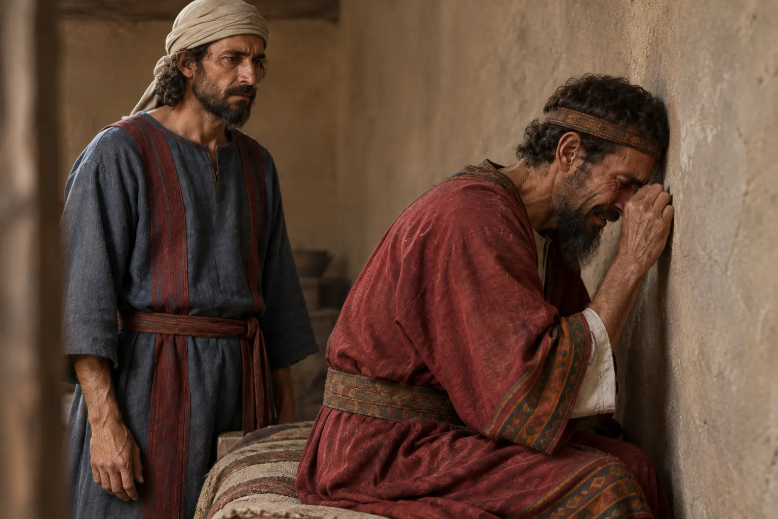 Hezekiah Turns to the Wall (2 Kings 20:1–3)