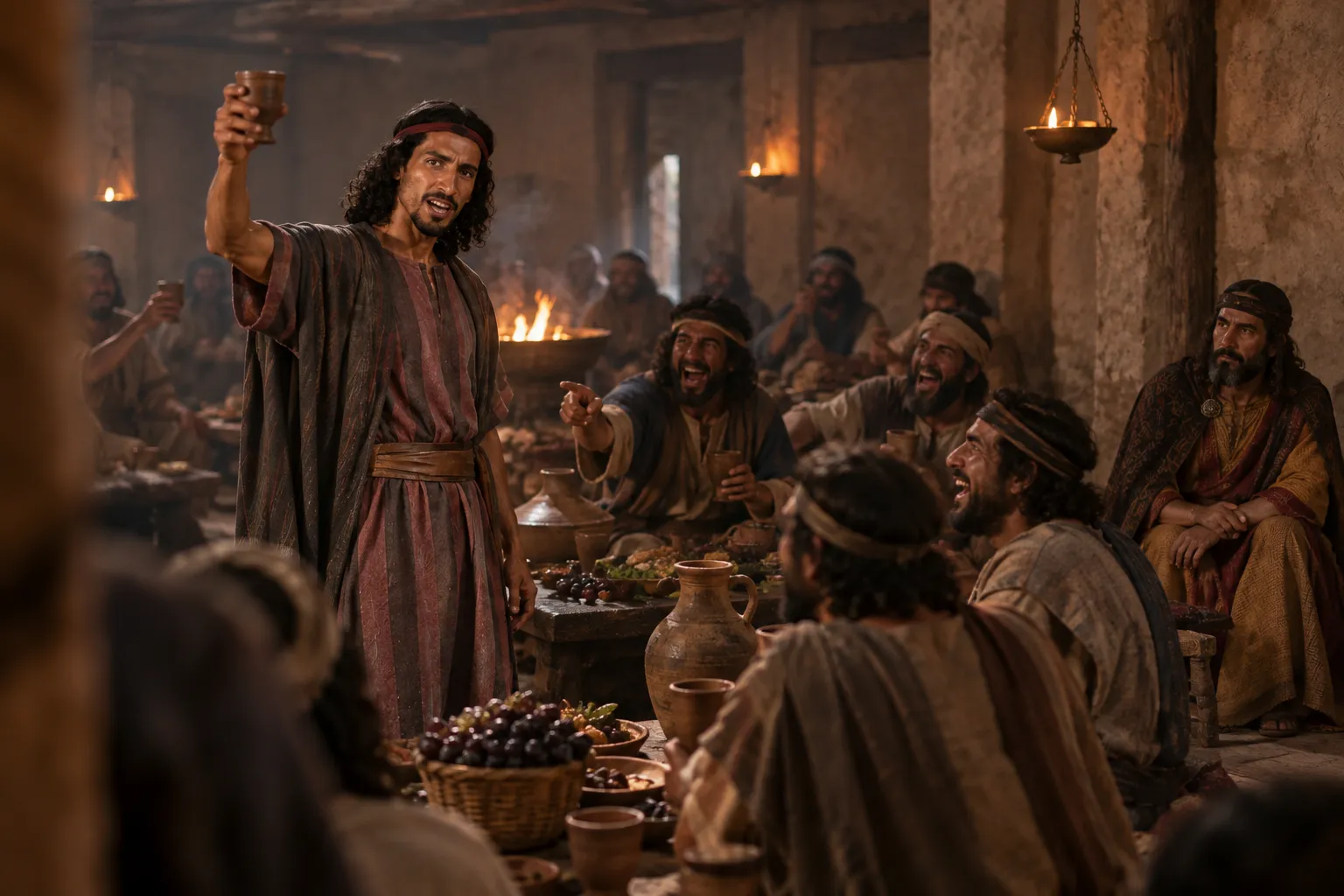 Gaal at the Harvest Festival (Judges 9:27–28)