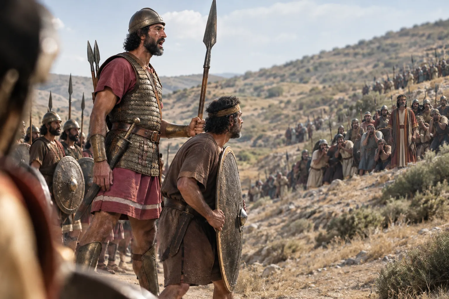 Goliath's challenge (1 Samuel 17:4–11)