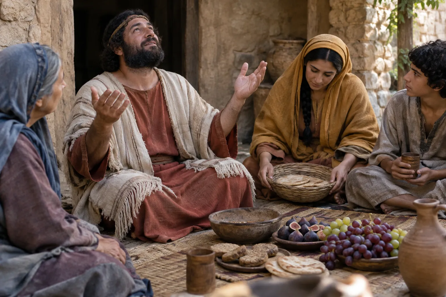 Bless the LORD when satisfied (Deuteronomy 8:10)