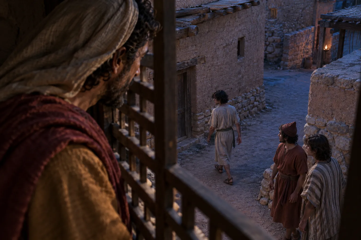 Through the lattice at twilight (Proverbs 7:6–9)