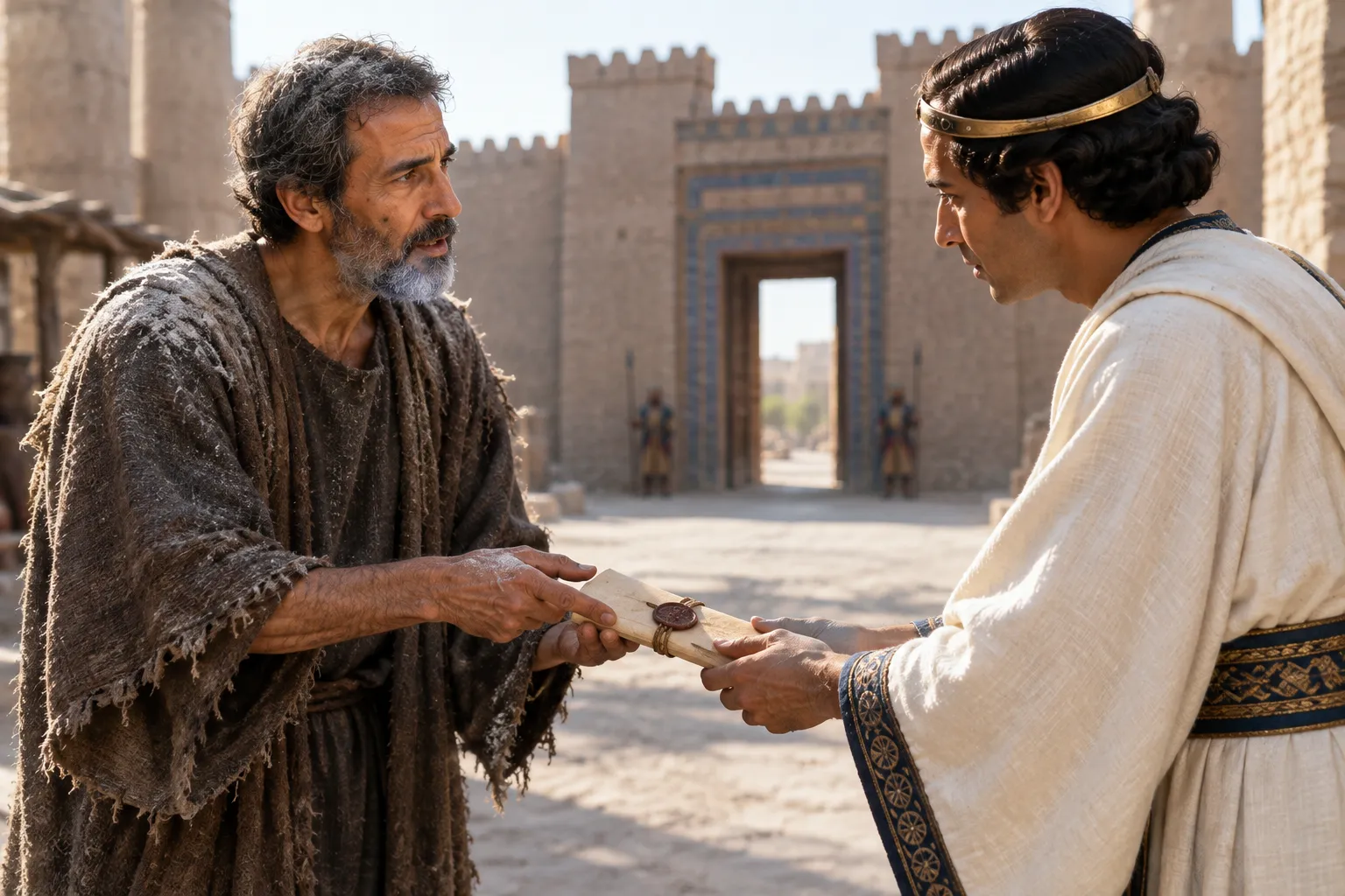 Mordecai Entrusts the Decree to Hathach (Esther 4:5–9)