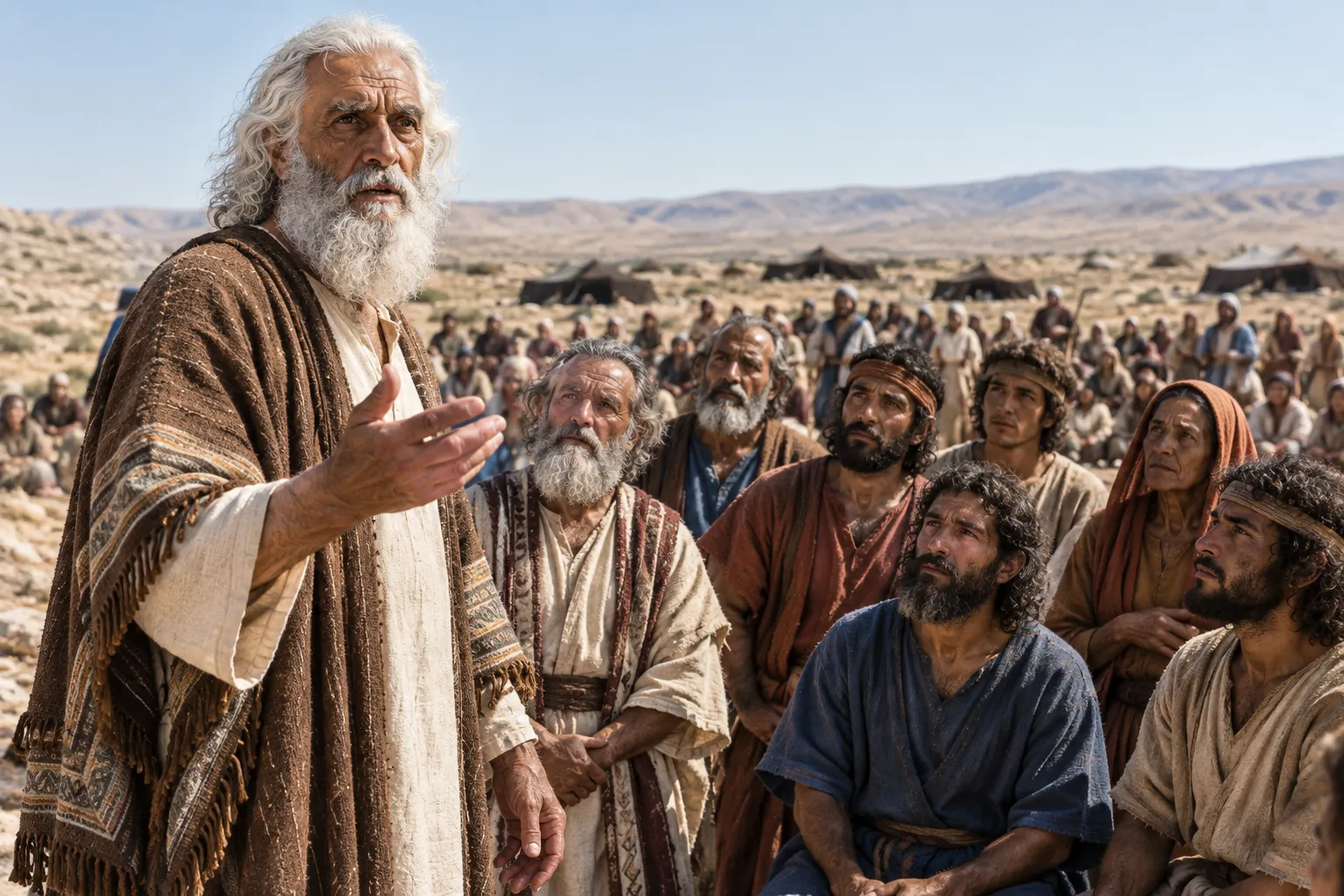 Moses addresses Israel in the Arabah (Deuteronomy 1:1–5)