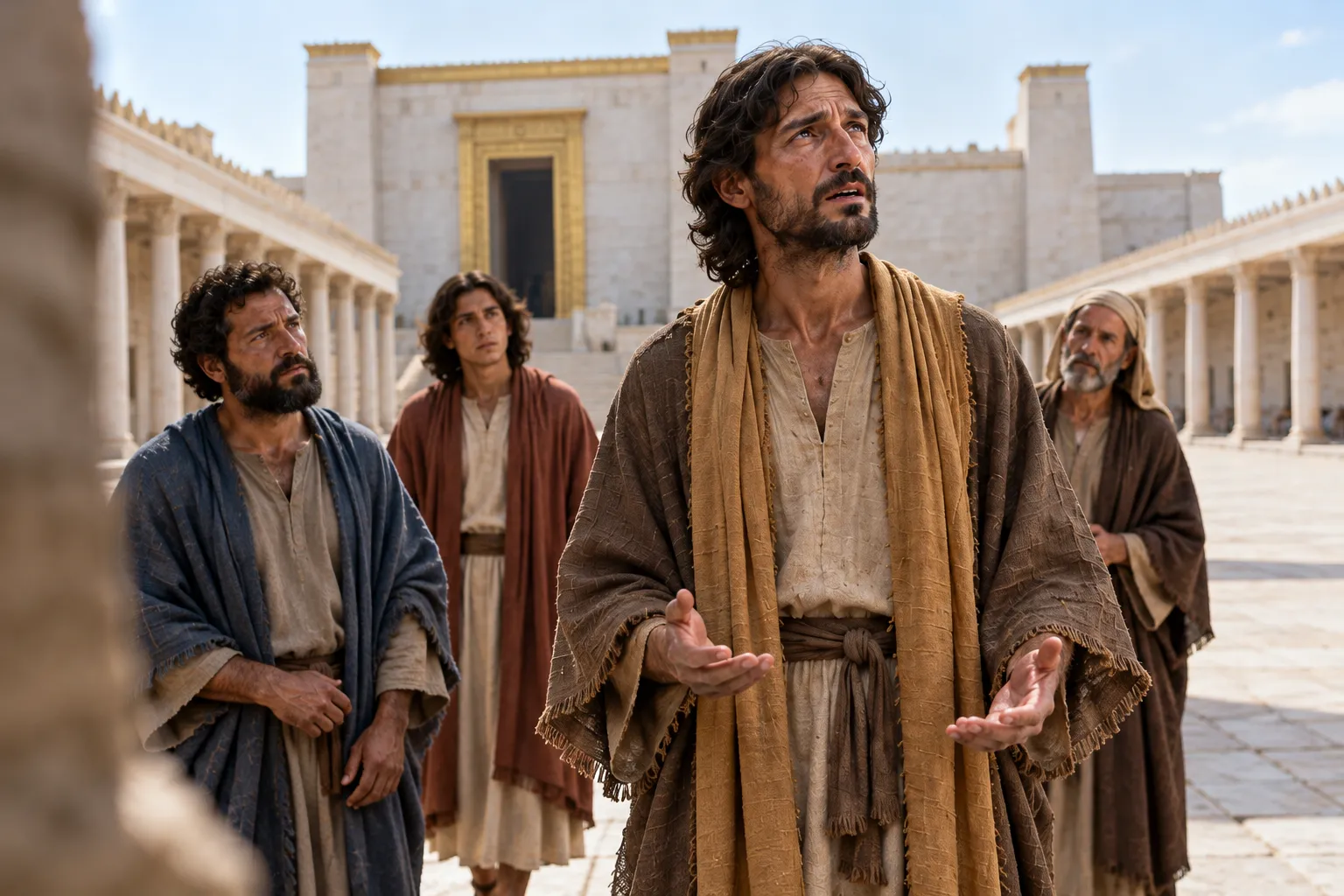 Jesus laments over Jerusalem (Matthew 23:37–39)