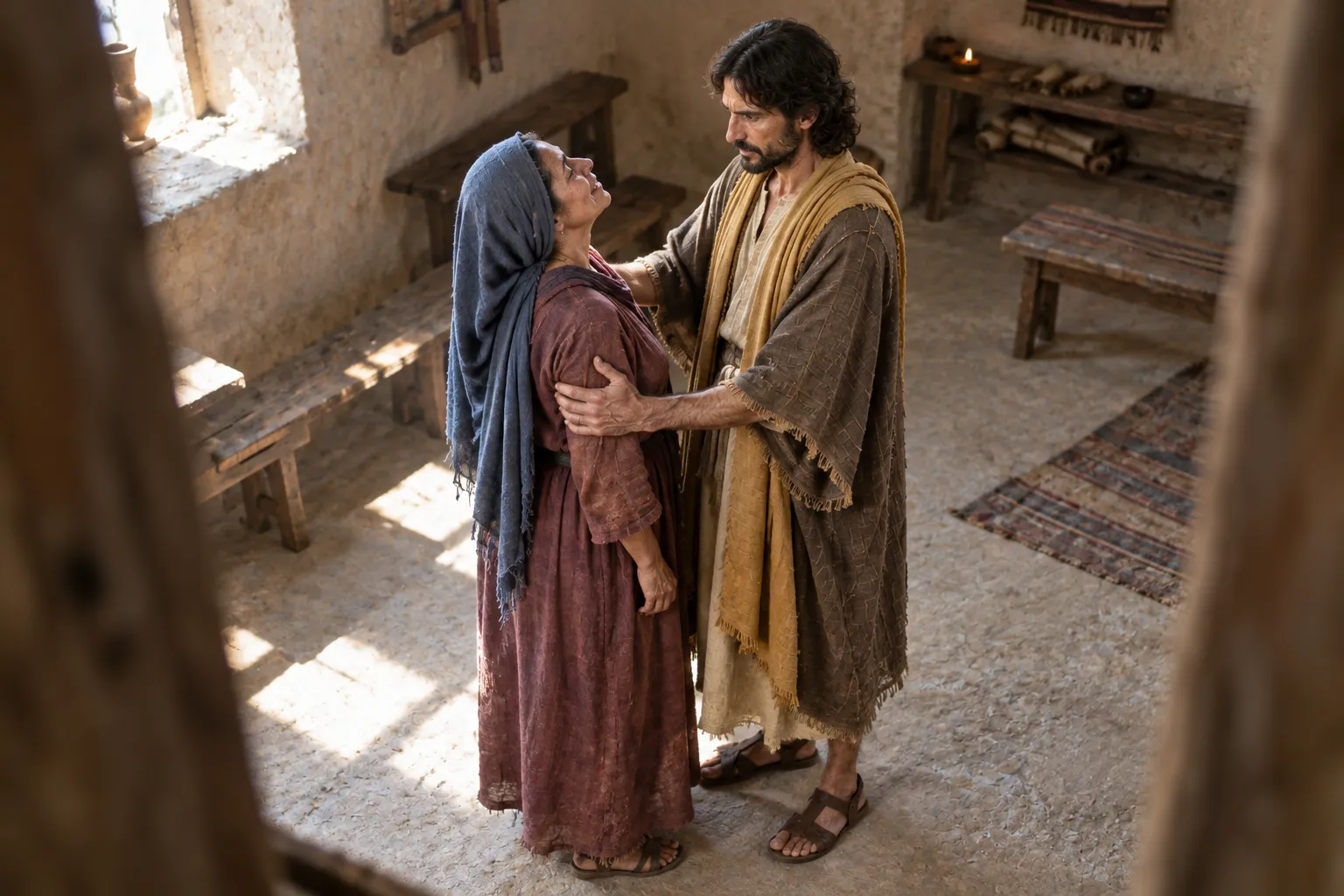 Immediately she straightened up (Luke 13:10–13)
