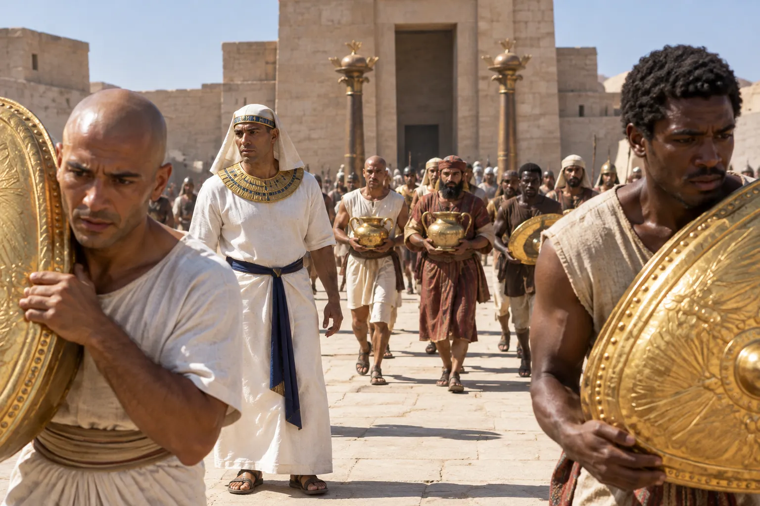 Shishak Takes Solomon’s Gold Shields (2 Chronicles 12:9)
