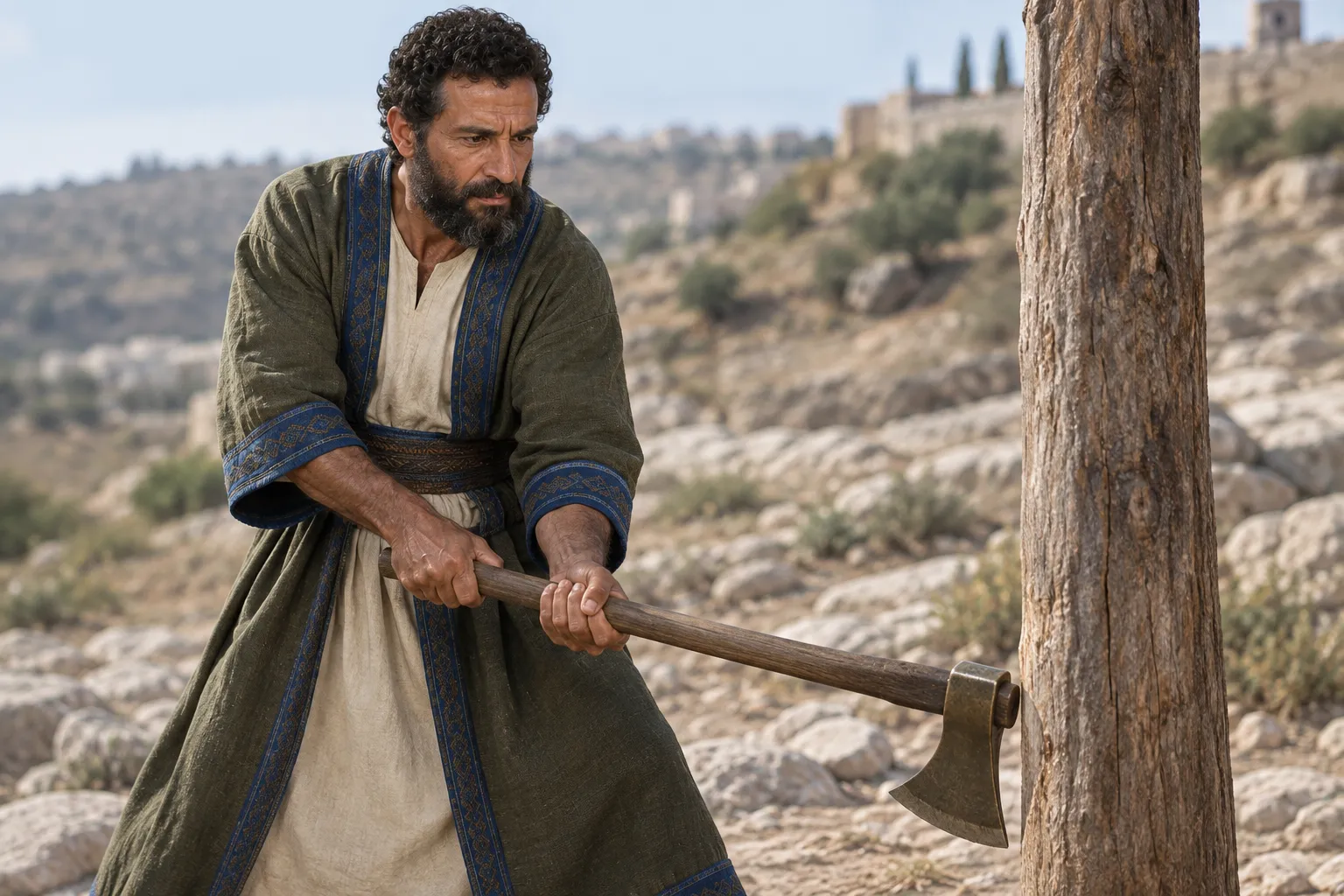 Asa chops down the Asherah pole (2 Chronicles 15:16)