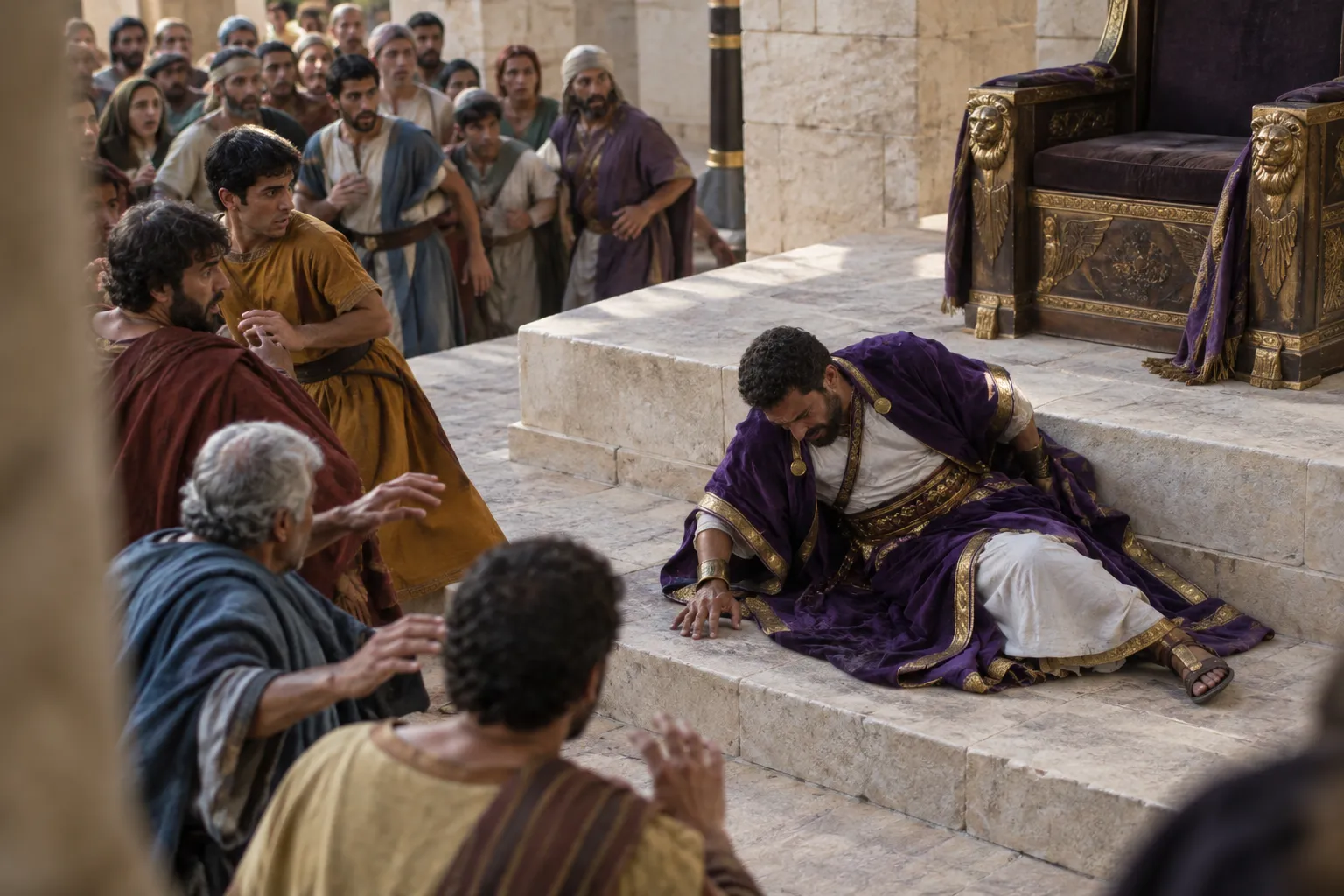 Herod Struck Down Before the Crowd (Acts 12:21–23)