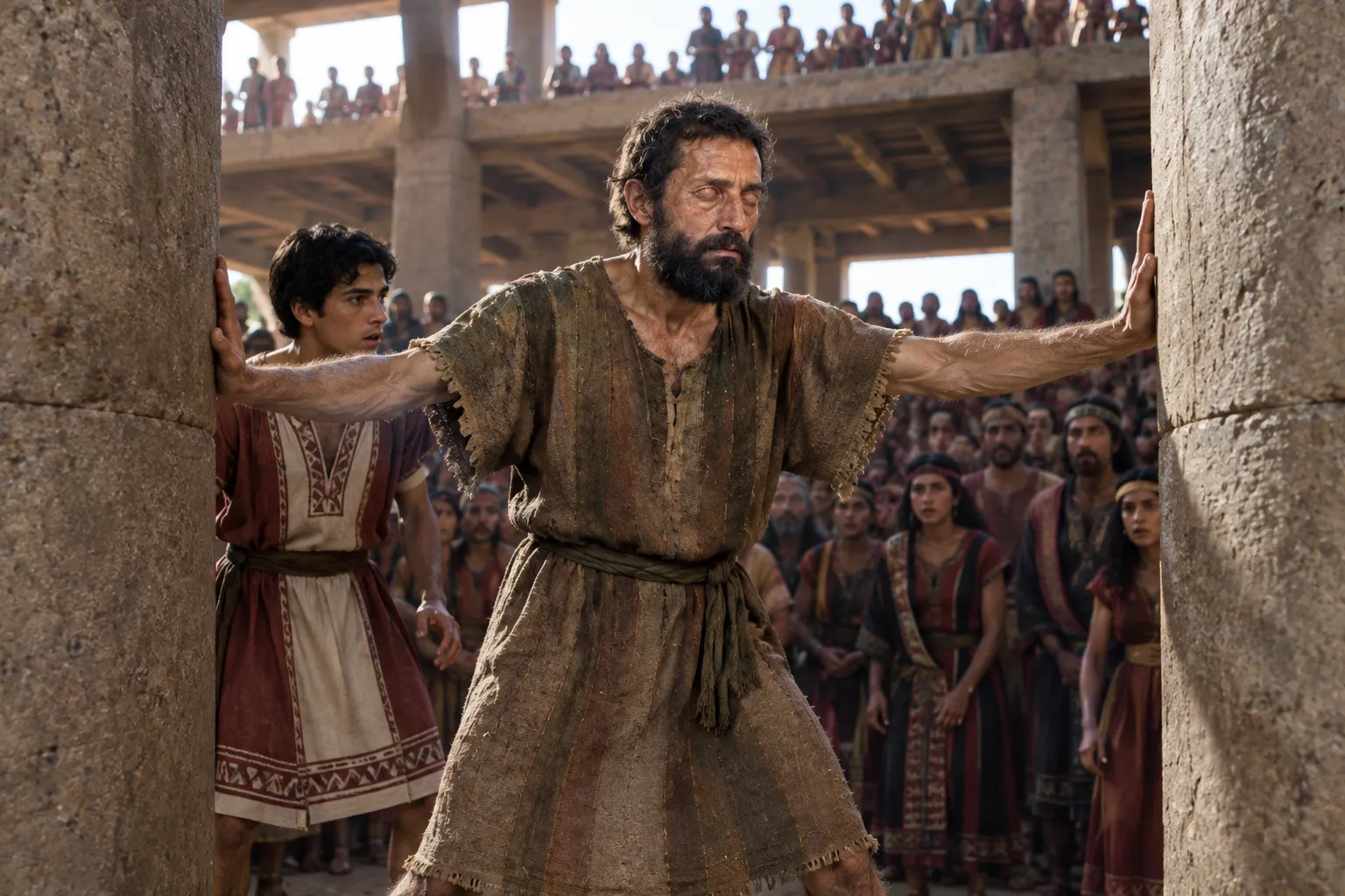 Between the Pillars (Judges 16:28–30)