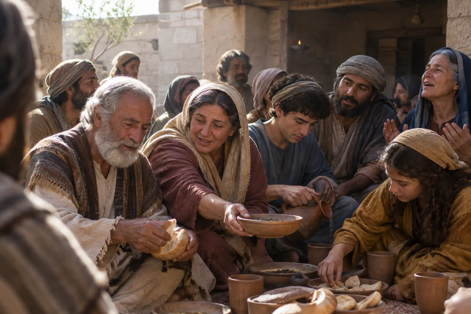 Breaking bread from house to house (Acts 2:41–47)