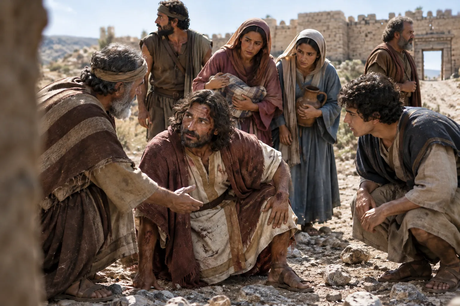 Paul rises outside Lystra (Acts 14:19–20)