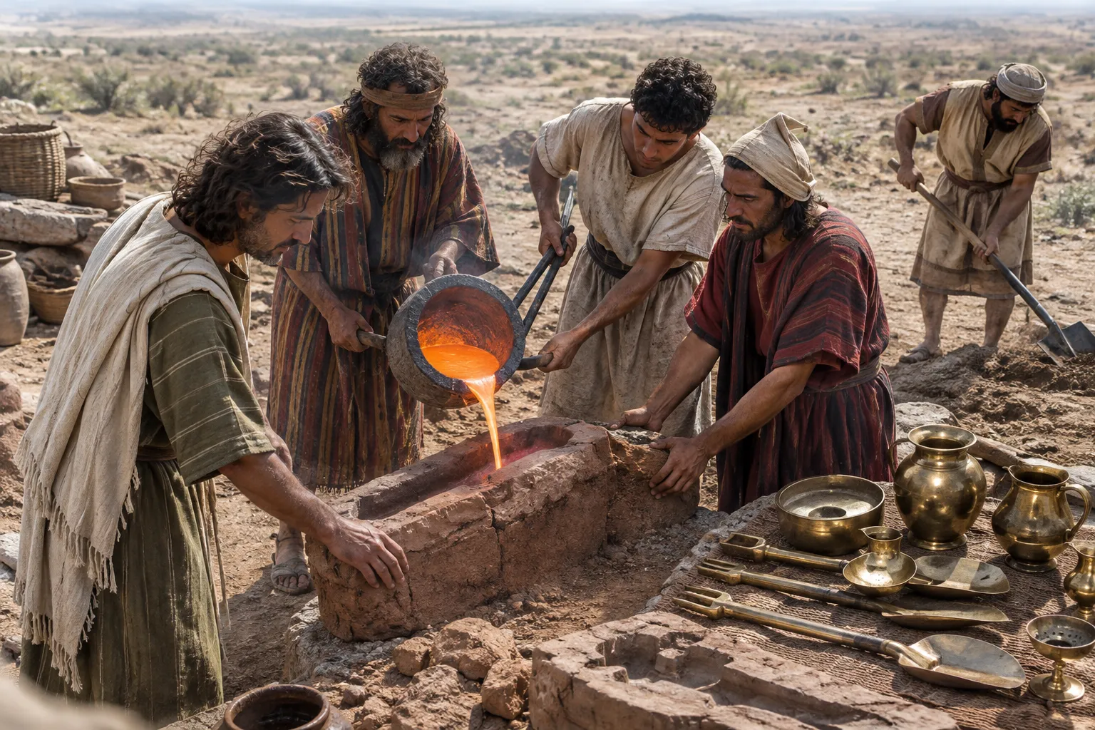 Casting bronze in the Jordan plain (2 Chronicles 4:11–18)