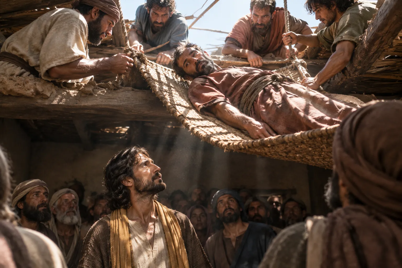 Lowered Through the Roof (Mark 2:2–5)