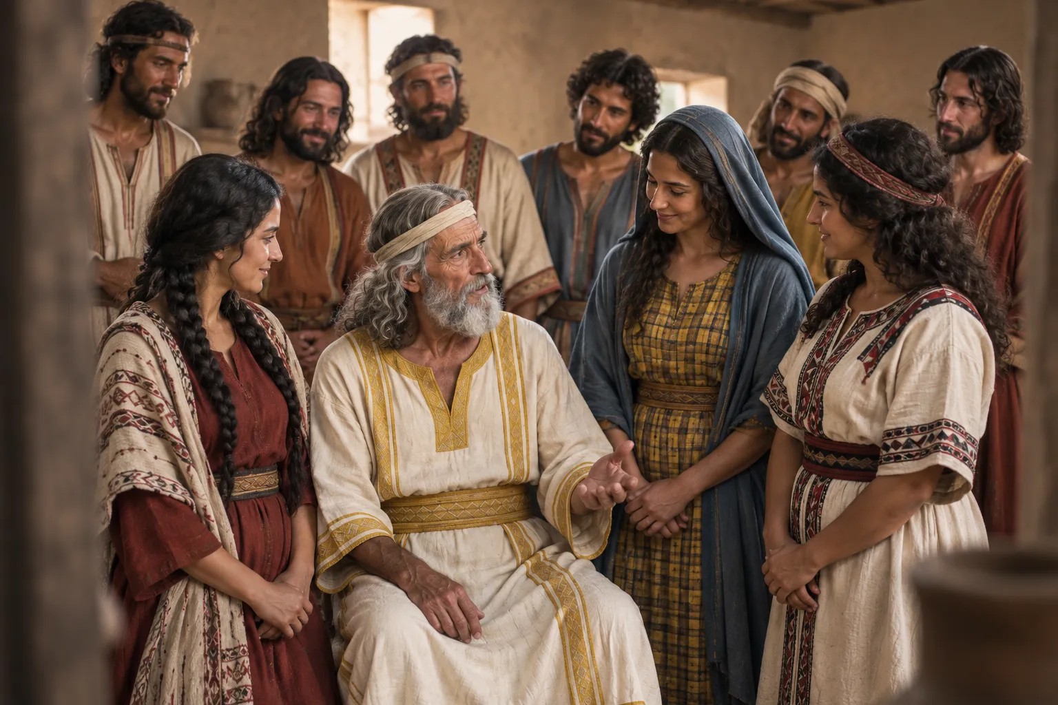 Job Honors His Three Daughters (Job 42:12–15)