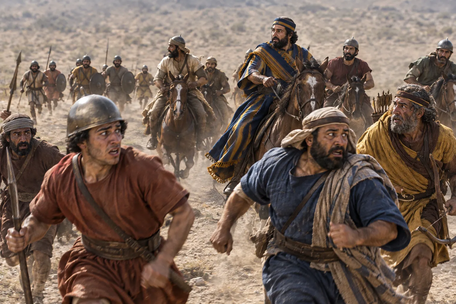 The Arameans Flee (1 Kings 20:19–20)