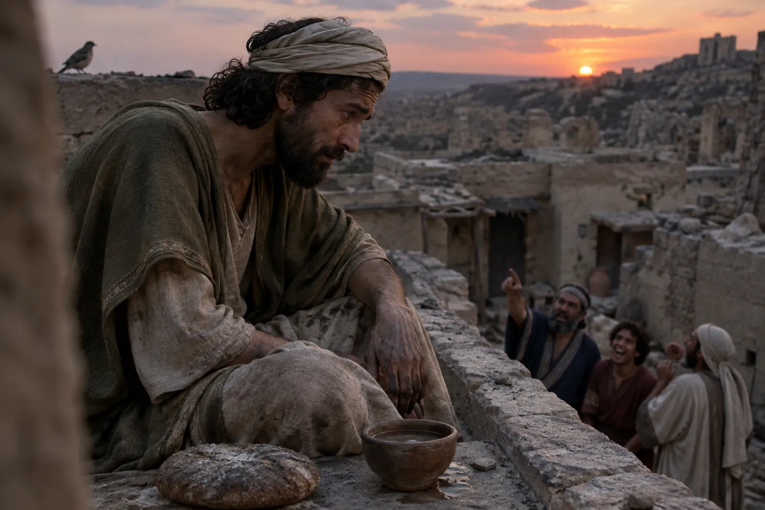 Awake and alone on the housetop (Psalms 102:5–9)