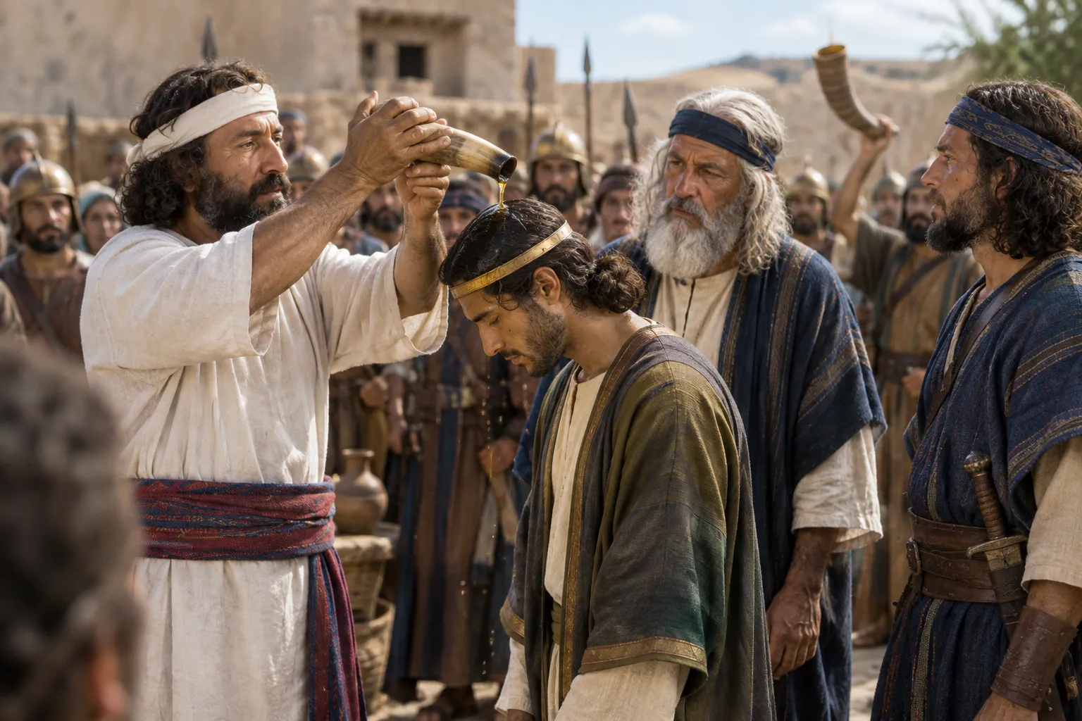 Solomon Anointed at Gihon (1 Kings 1:38–40)