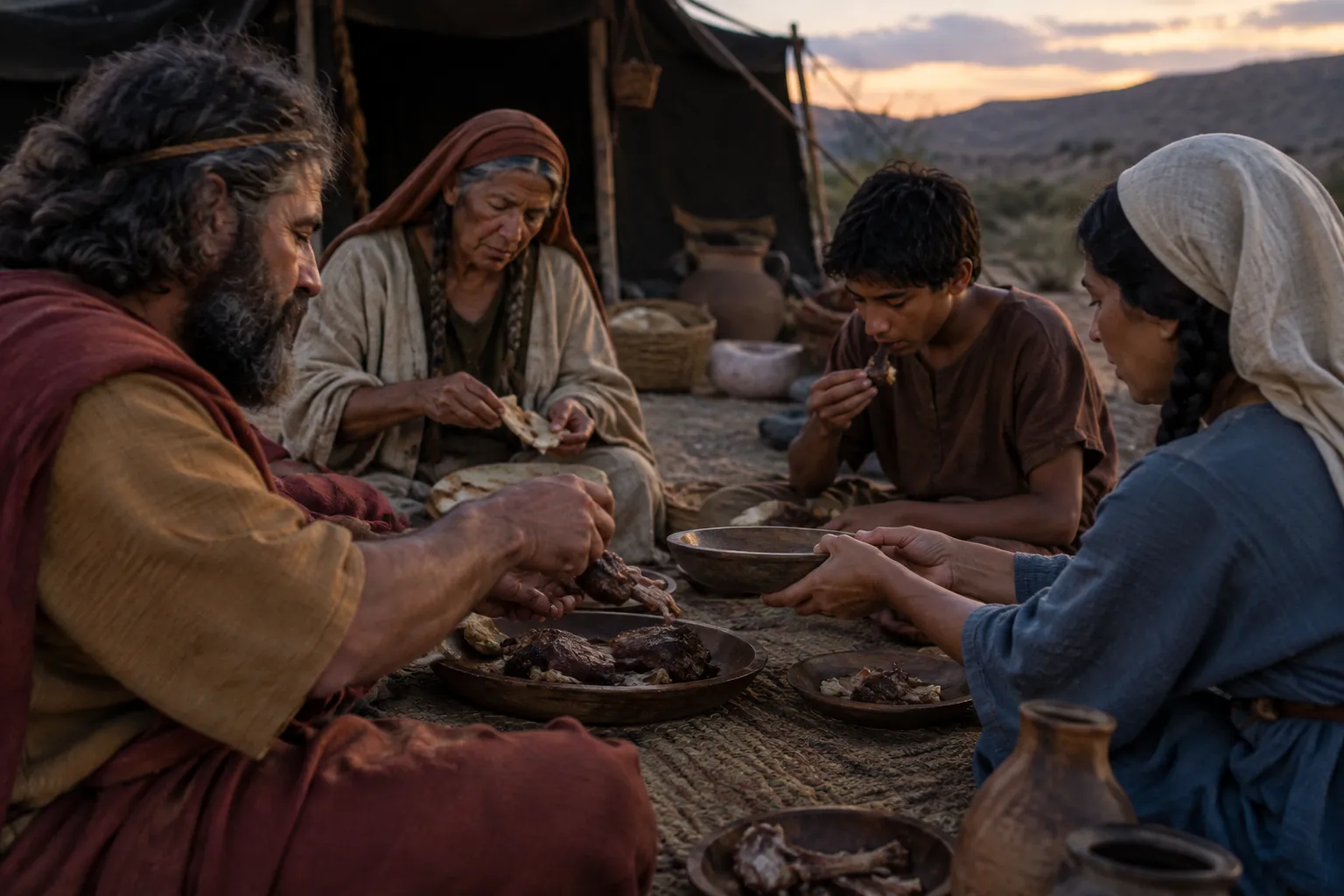 The thank offering eaten that day (Leviticus 22:29–30)