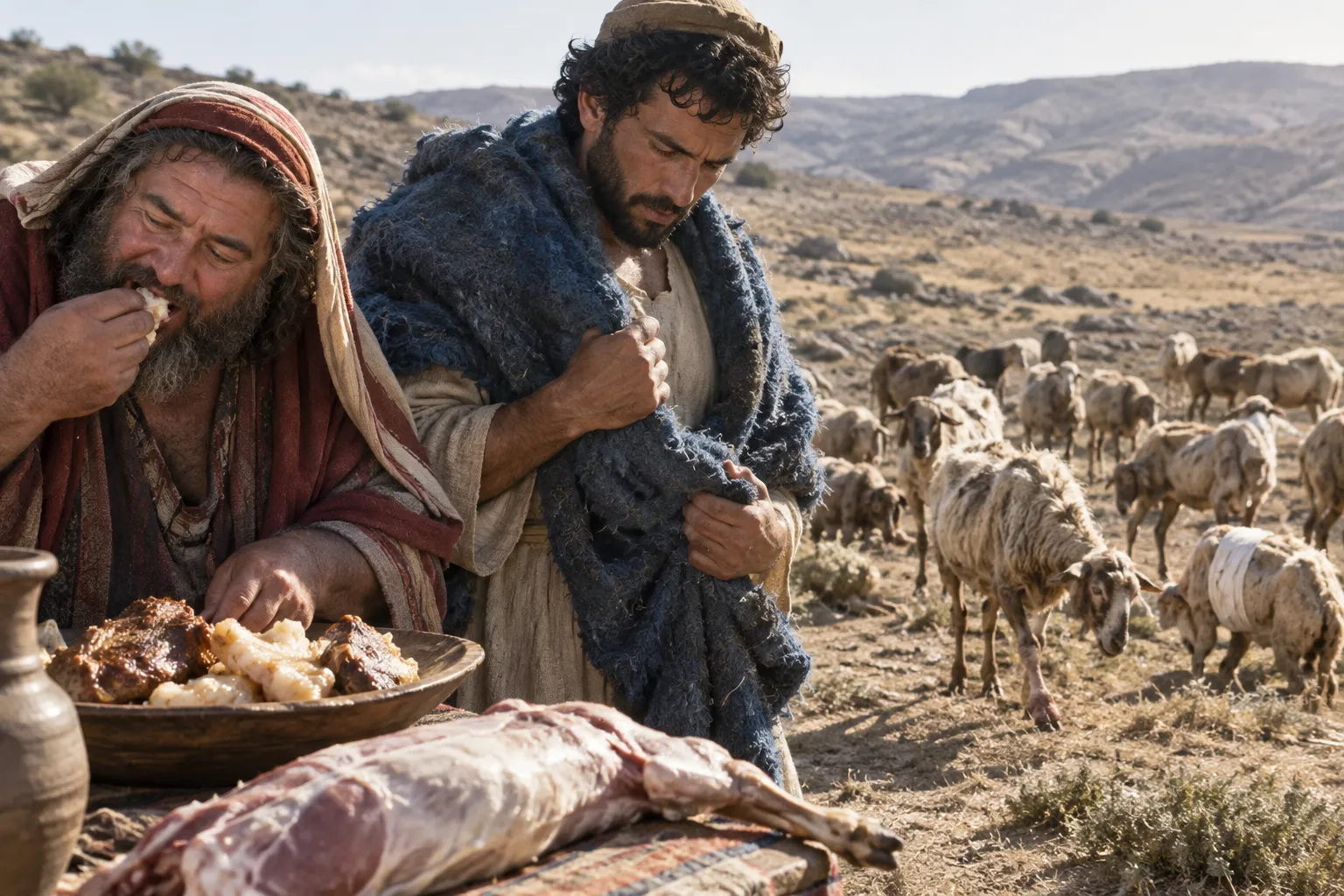 The shepherds feed themselves (Ezekiel 34:2–6)