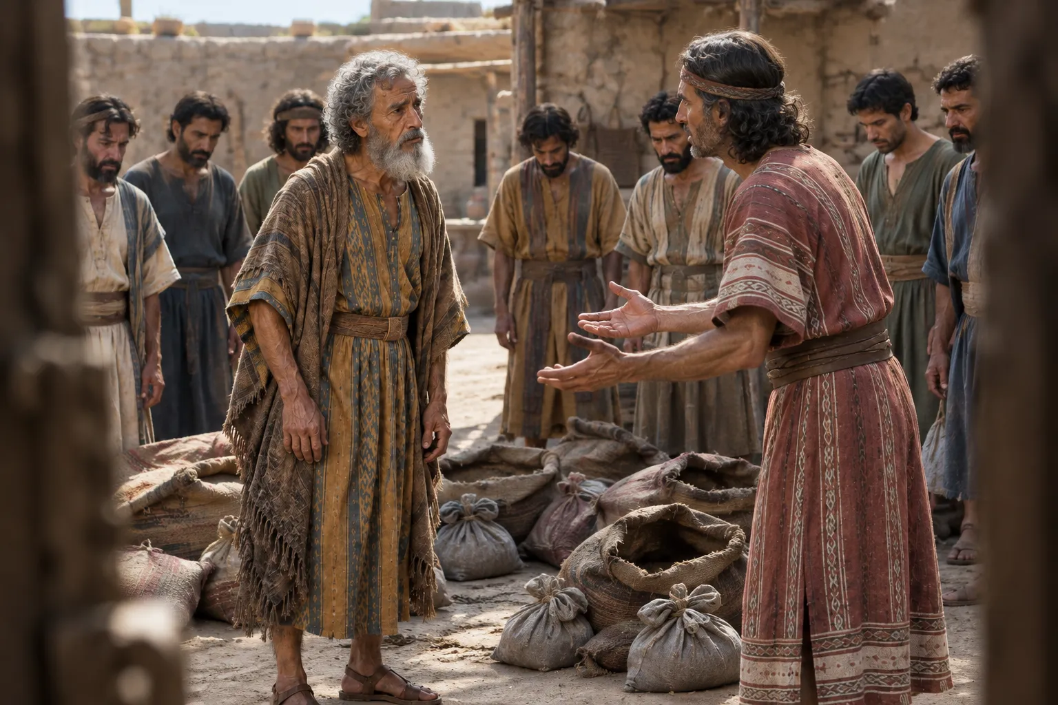 Reuben Pleads with Jacob (Genesis 42:35–38)