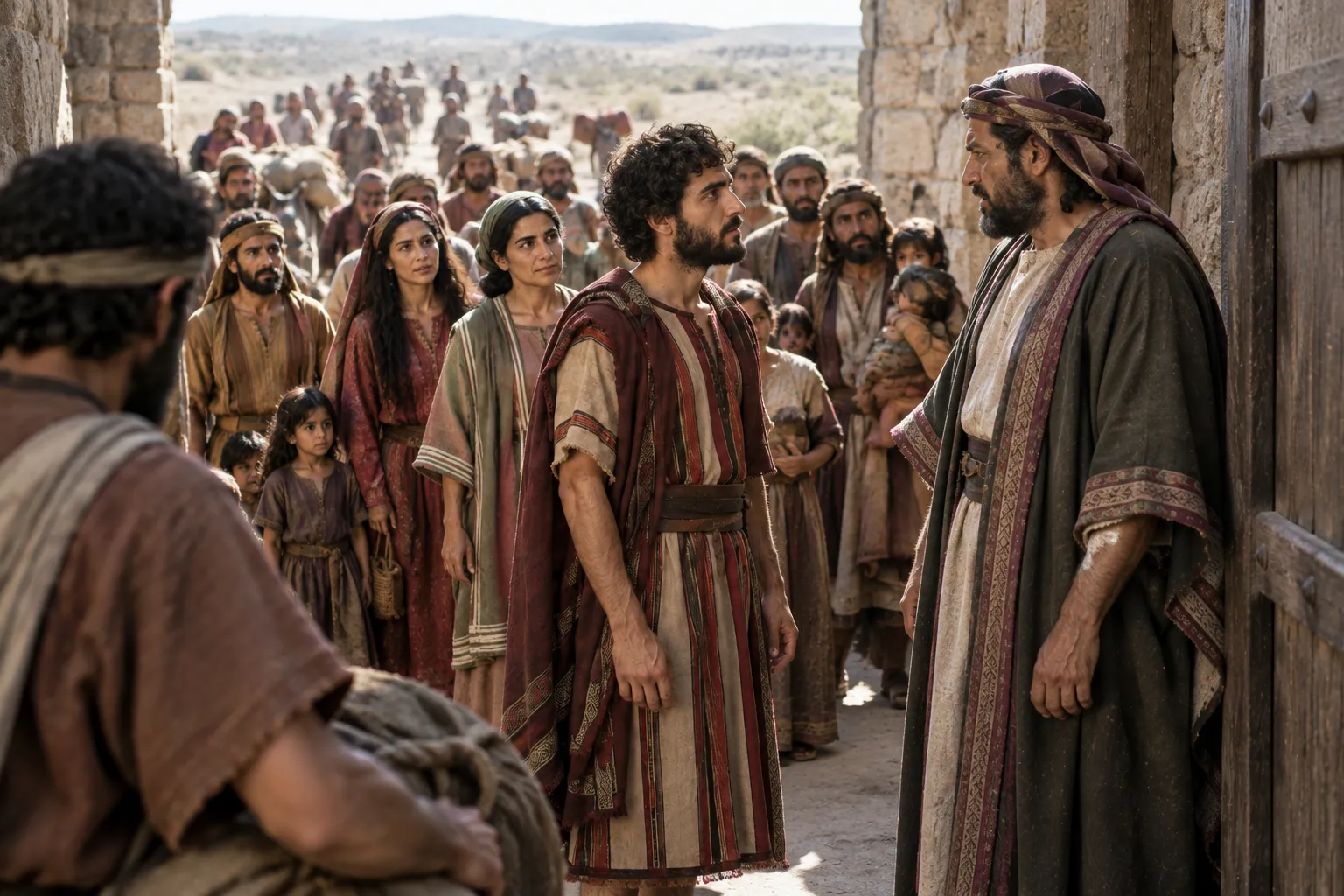 David and his household arrive in Gath (1 Samuel 27:2–3)