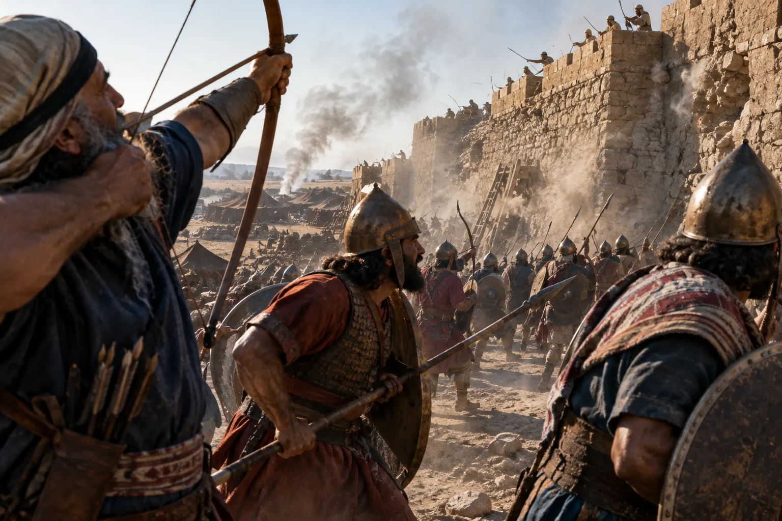 The army fights against Jerusalem (Jeremiah 34:1)