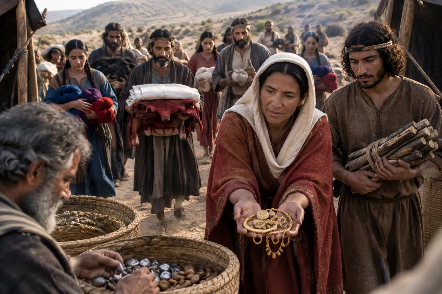 Willing hearts bring their gifts (Exodus 35:20–29)