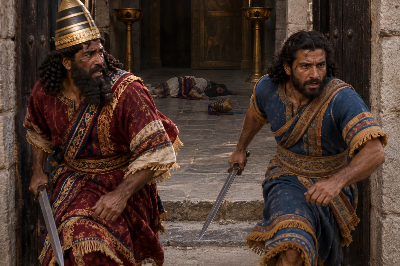The king’s sons flee (2 Kings 19:37)
