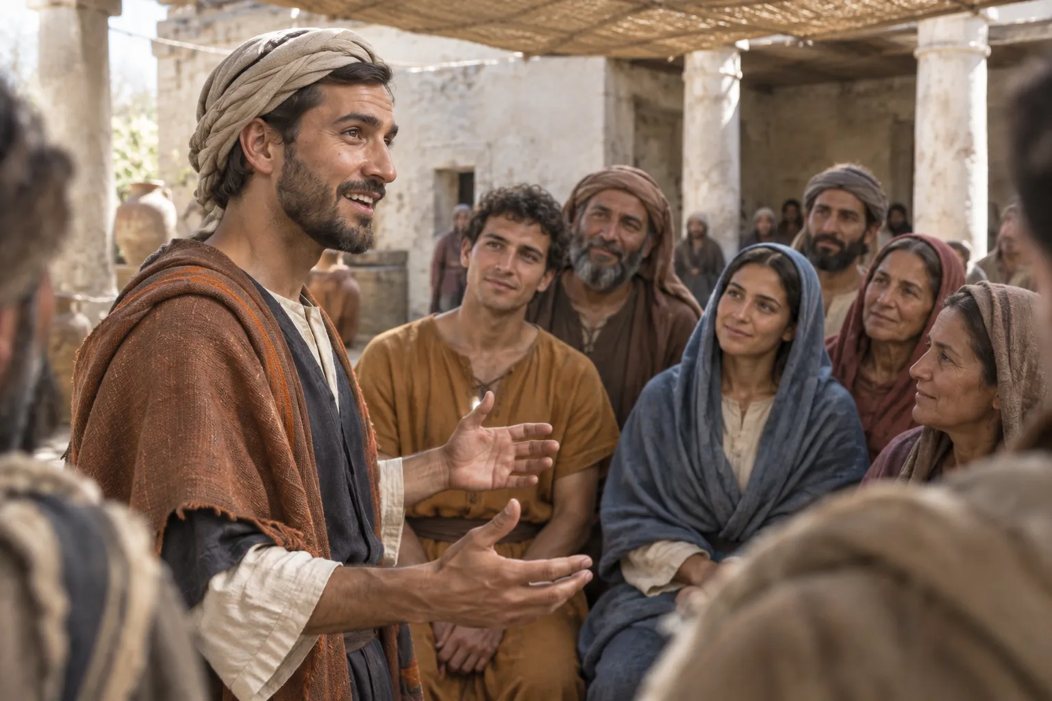 Barnabas encourages the Antioch believers (Acts 11:22–24)