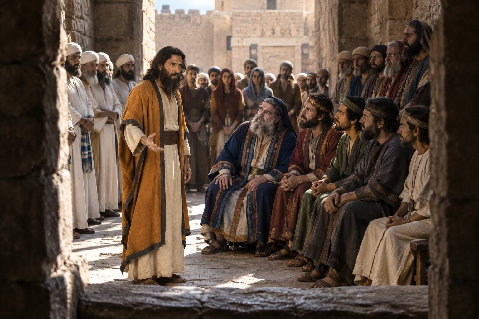 Jeremiah answers at the New Gate (Jeremiah 26:10–16)
