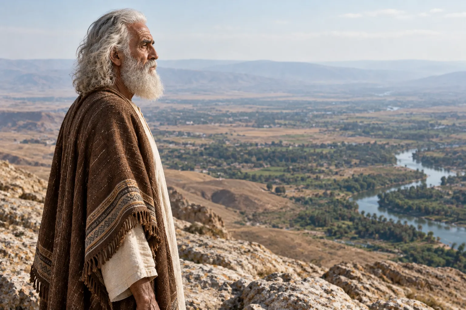Moses sees the land (Deuteronomy 34:1–4)