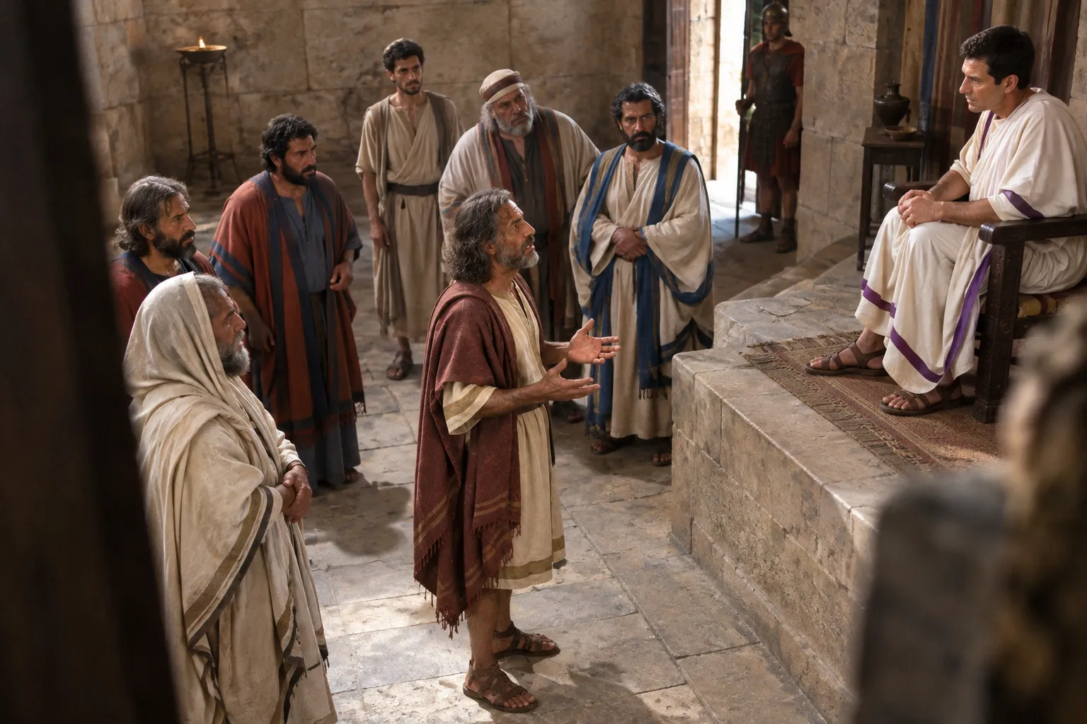 Paul appeals to Caesar (Acts 25:6–12)