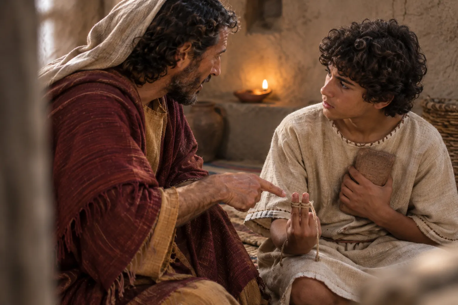Treasure the commandments (Proverbs 7:1–5)