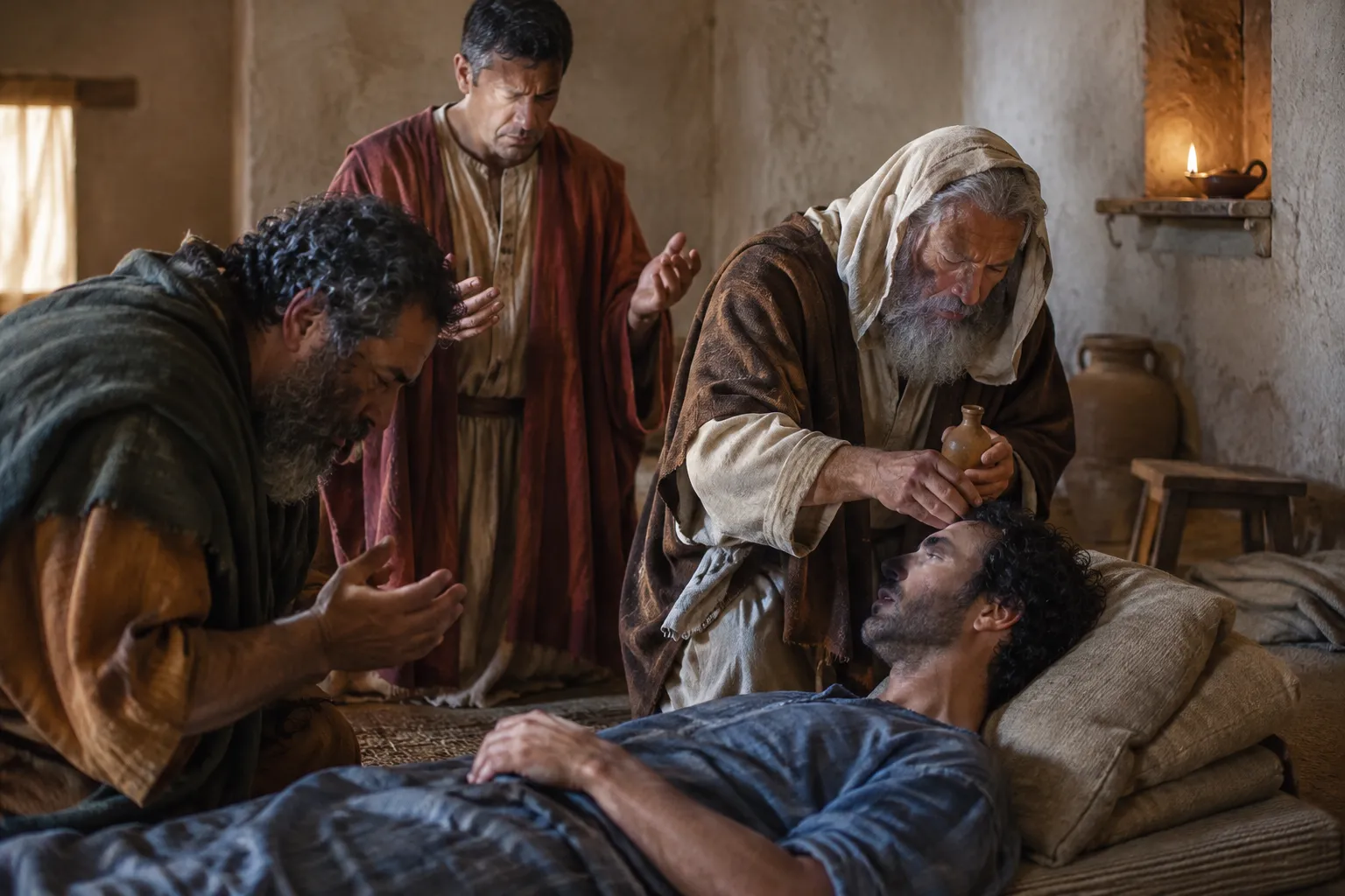 The Elders Pray and Anoint (James 5:14–16)