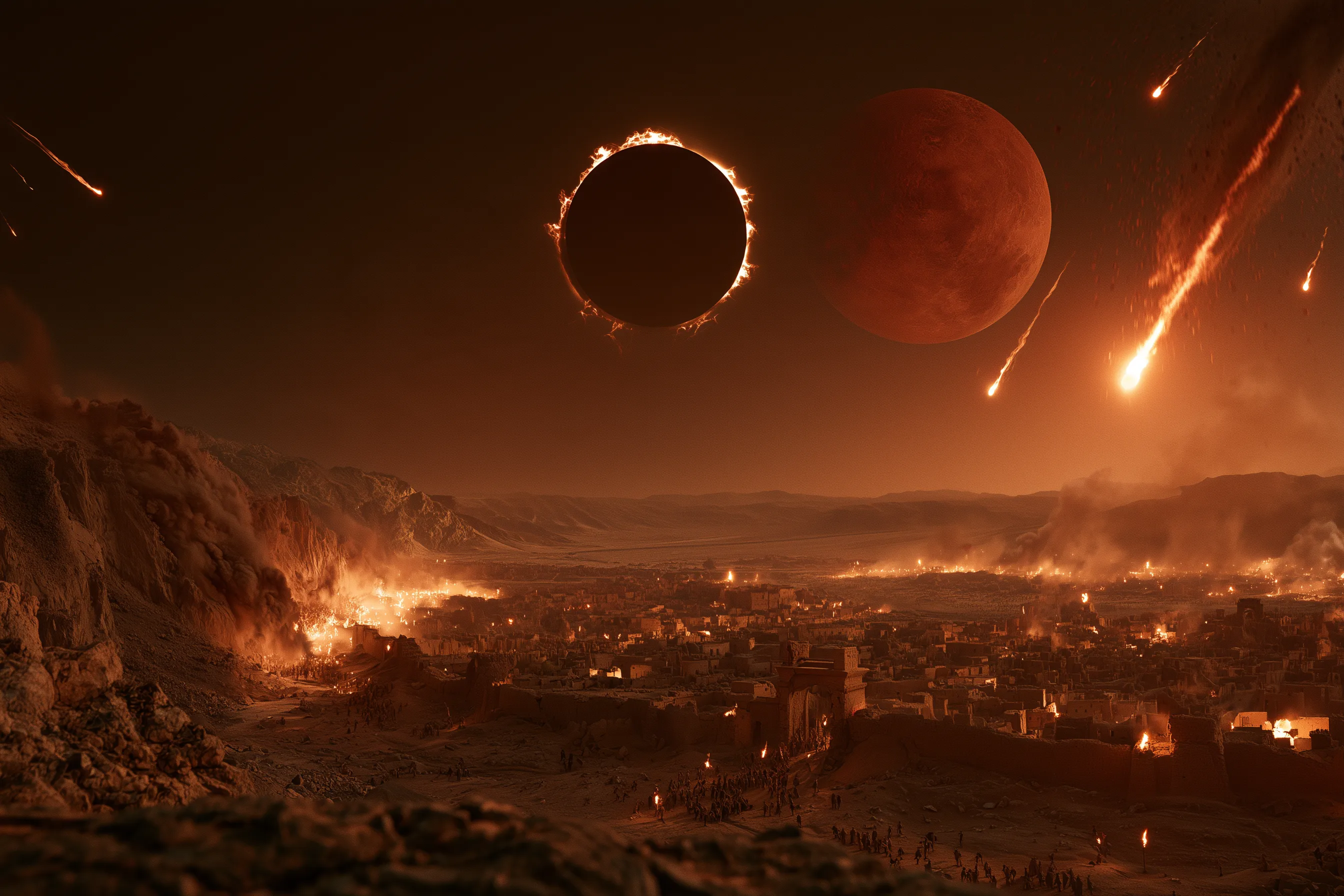 The earth hides beneath the falling sky (Revelation 6:12–17)