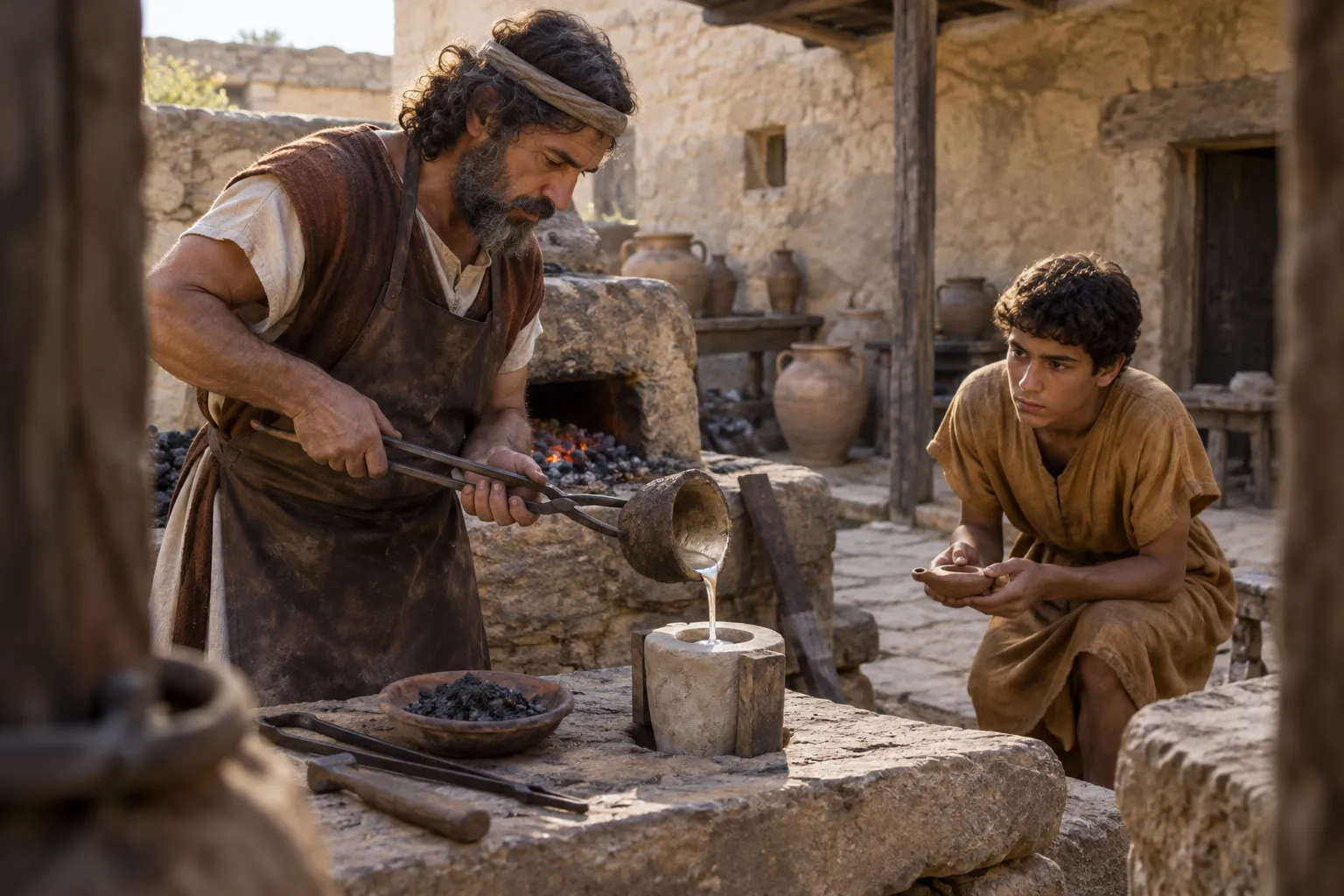 Dross removed from silver (Proverbs 25:4)