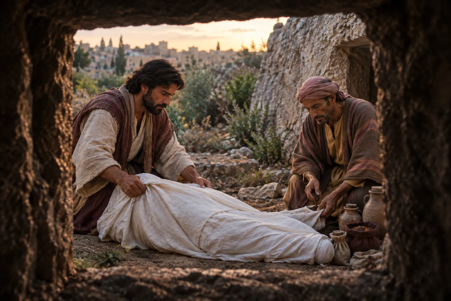Jesus Prepared for Burial (John 19:38–42)