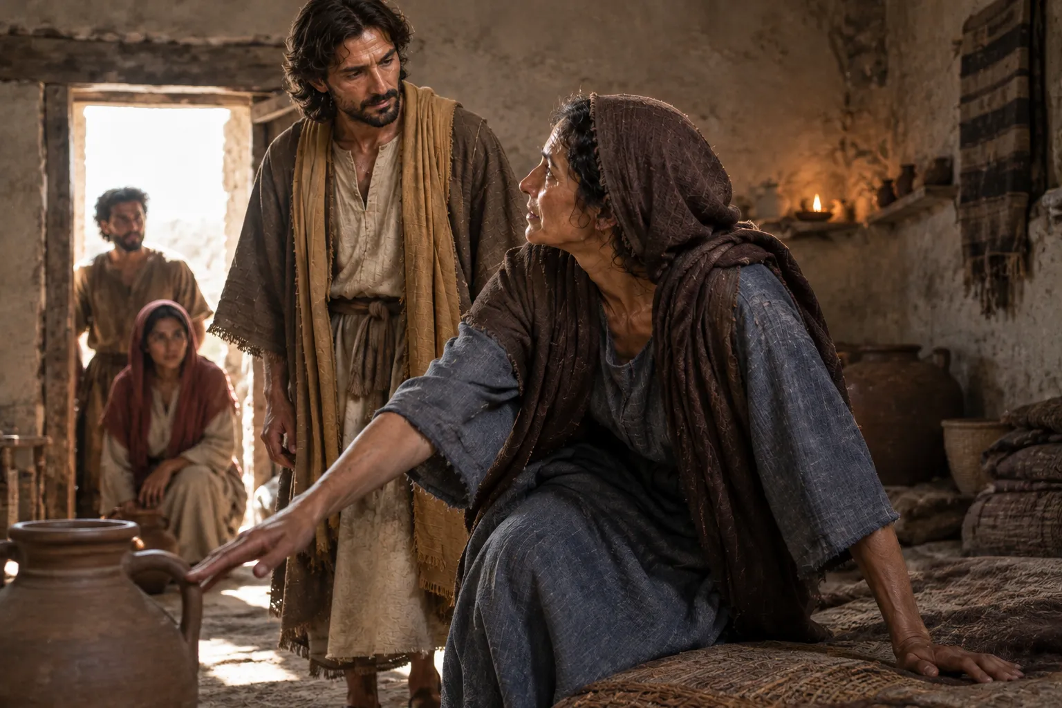 Simon’s mother-in-law rises to serve (Luke 4:38–39)