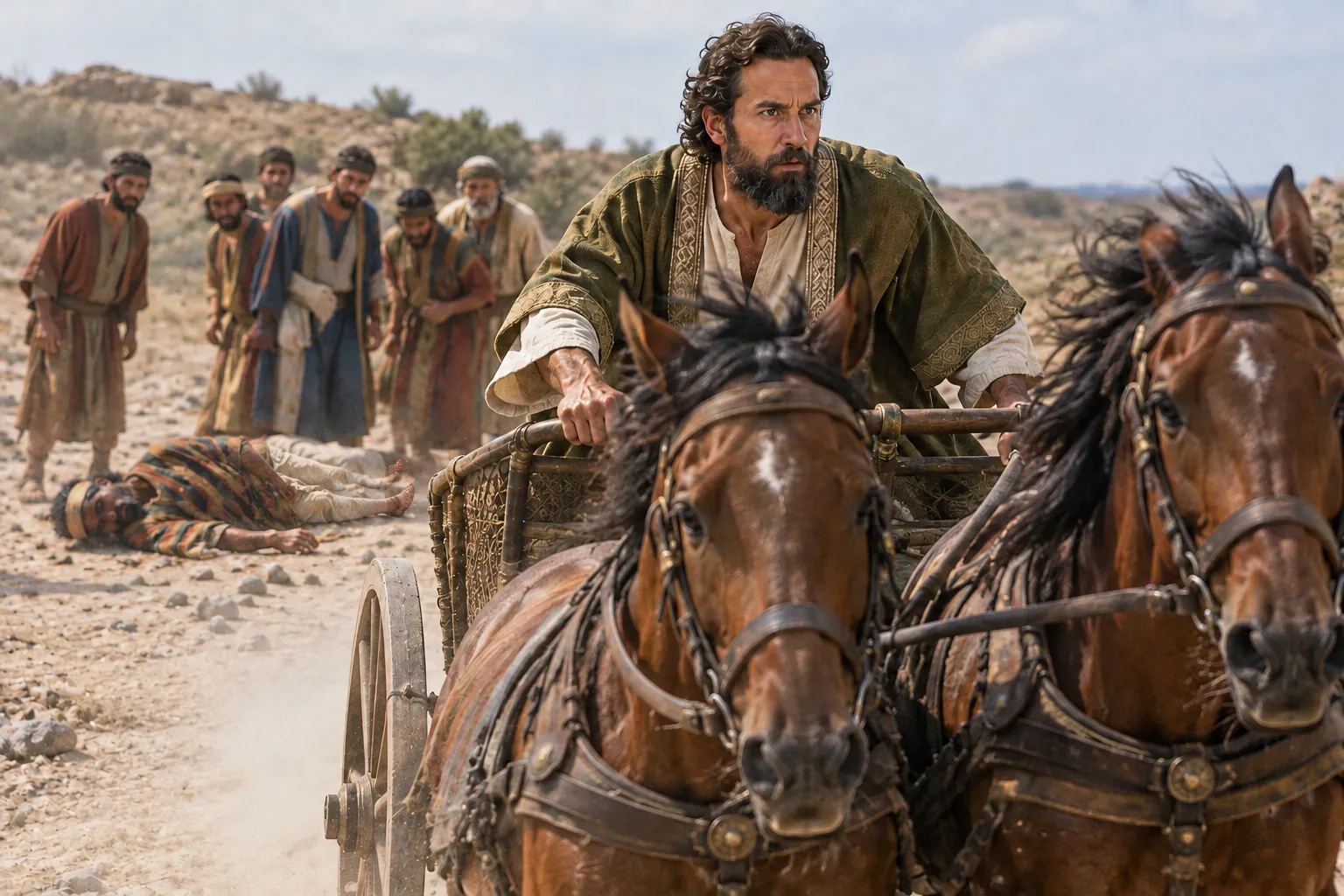 Rehoboam escapes after Hadoram is killed (2 Chronicles 10:18)