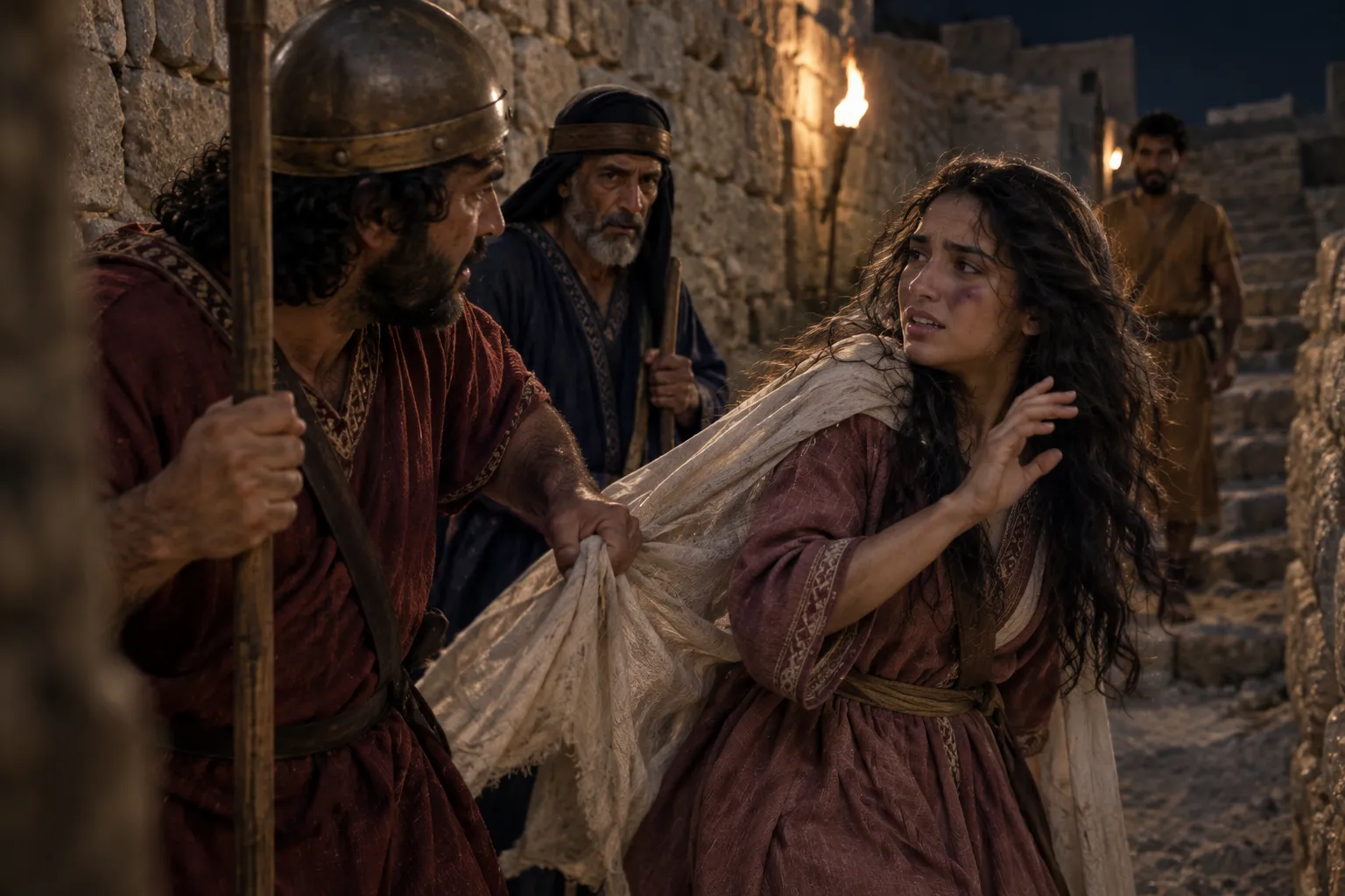 The guardians of the walls (Song of Solomon 5:6–7)
