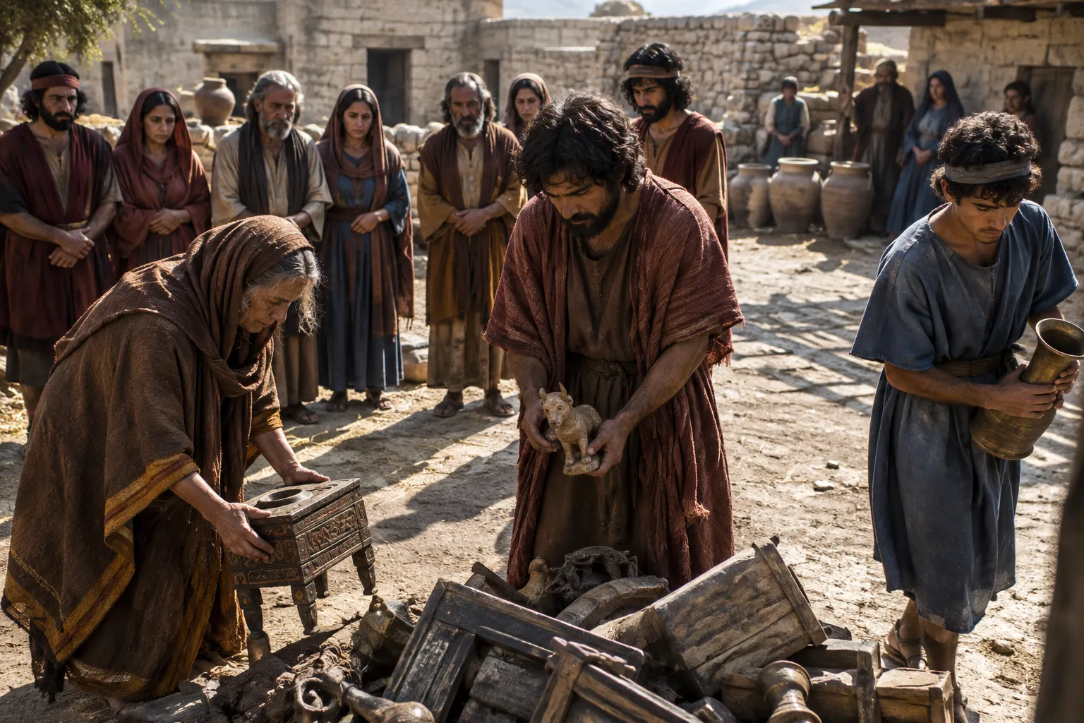 Israel puts away the foreign gods (Judges 10:16)