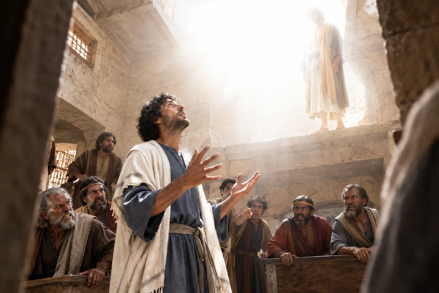 Stephen Sees Heaven Open (Acts 7:54–56)