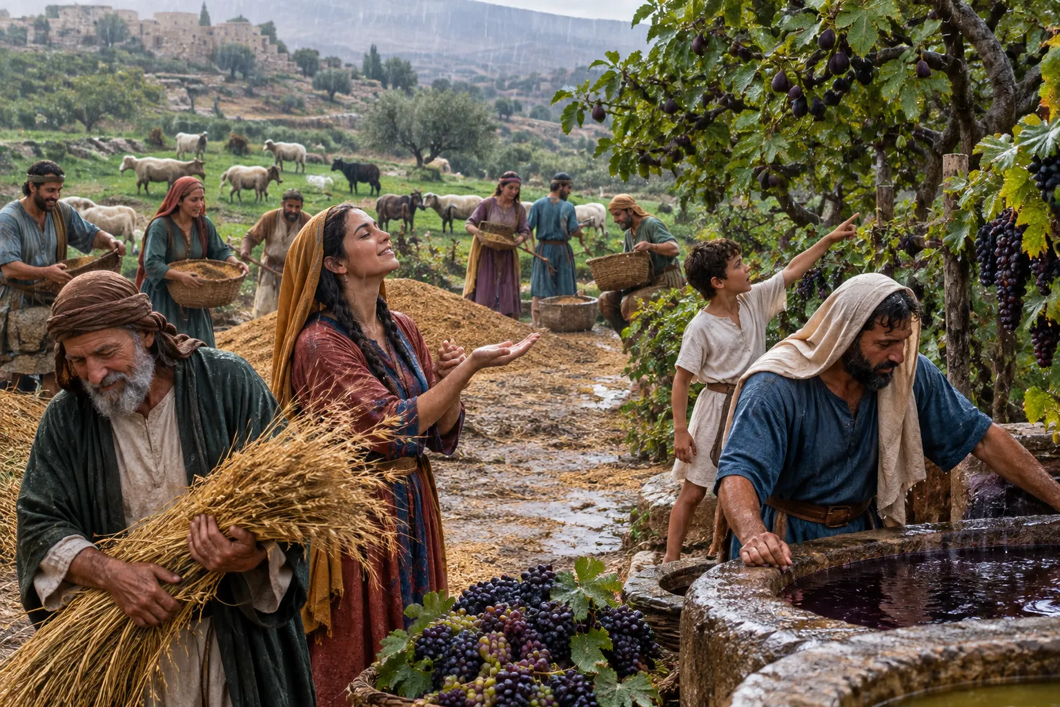 Rain and restored abundance (Joel 2:19–27)