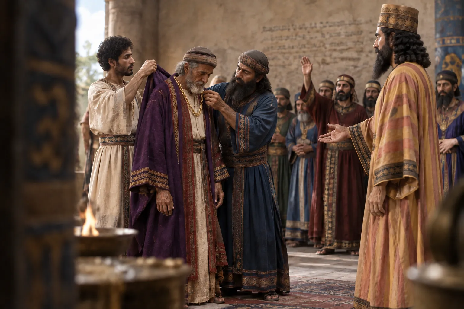 Daniel Is Clothed in Purple (Daniel 5:29)