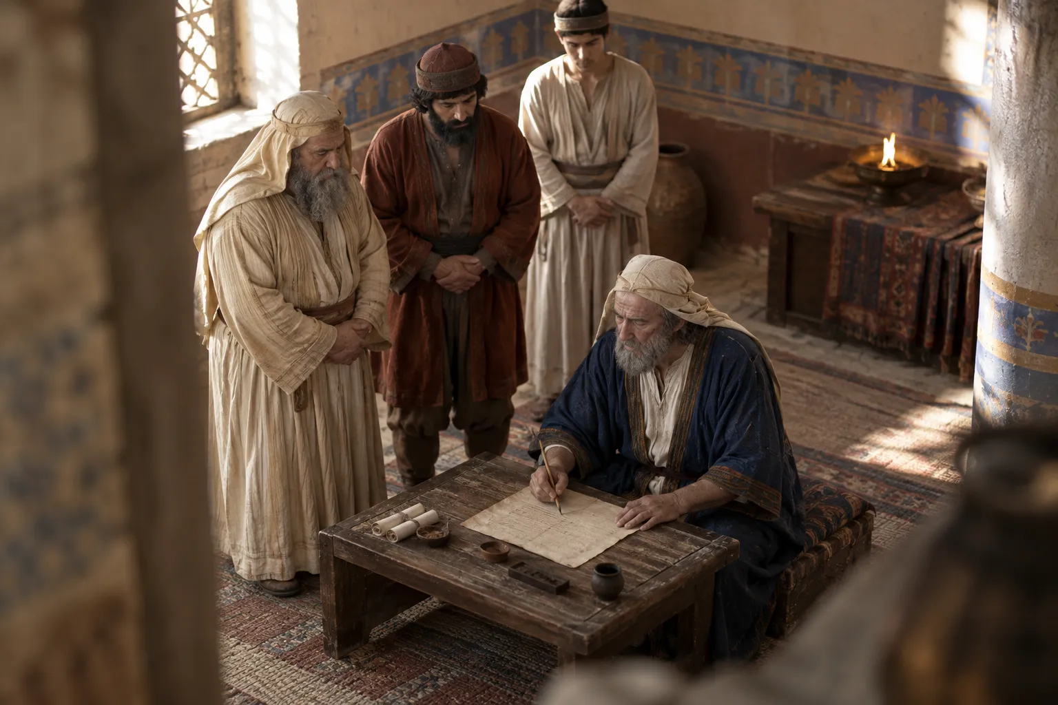 Darius signs the decree (Daniel 6:6–9)