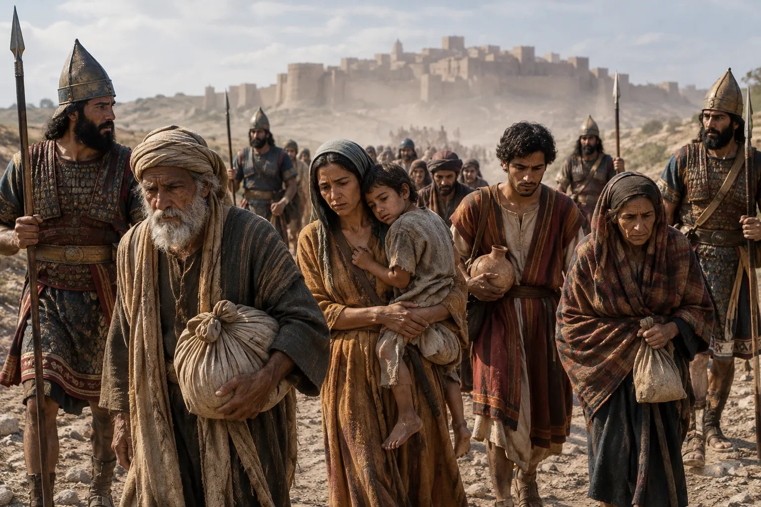 Israelites led away from Samaria (2 Kings 18:11)