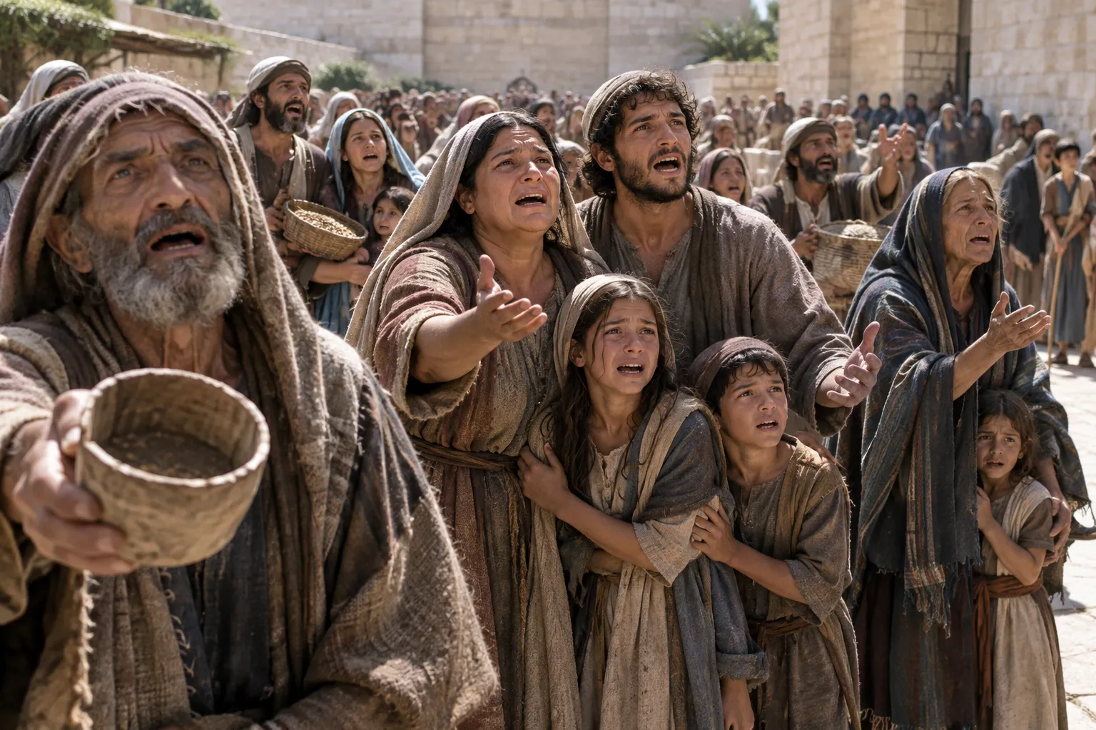 The families’ great outcry (Nehemiah 5:1–5)