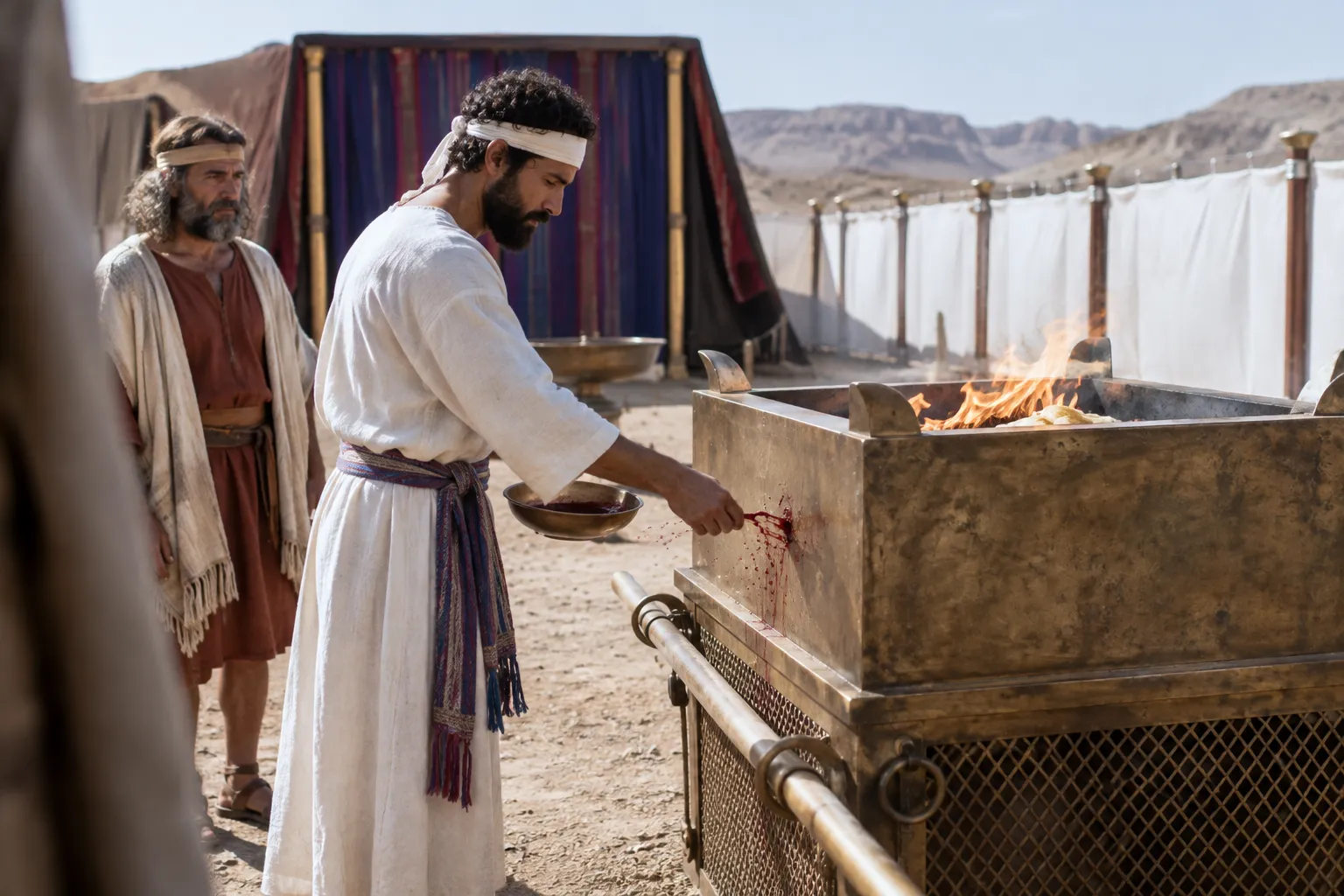 Blood on the altar (Leviticus 17:5–6)