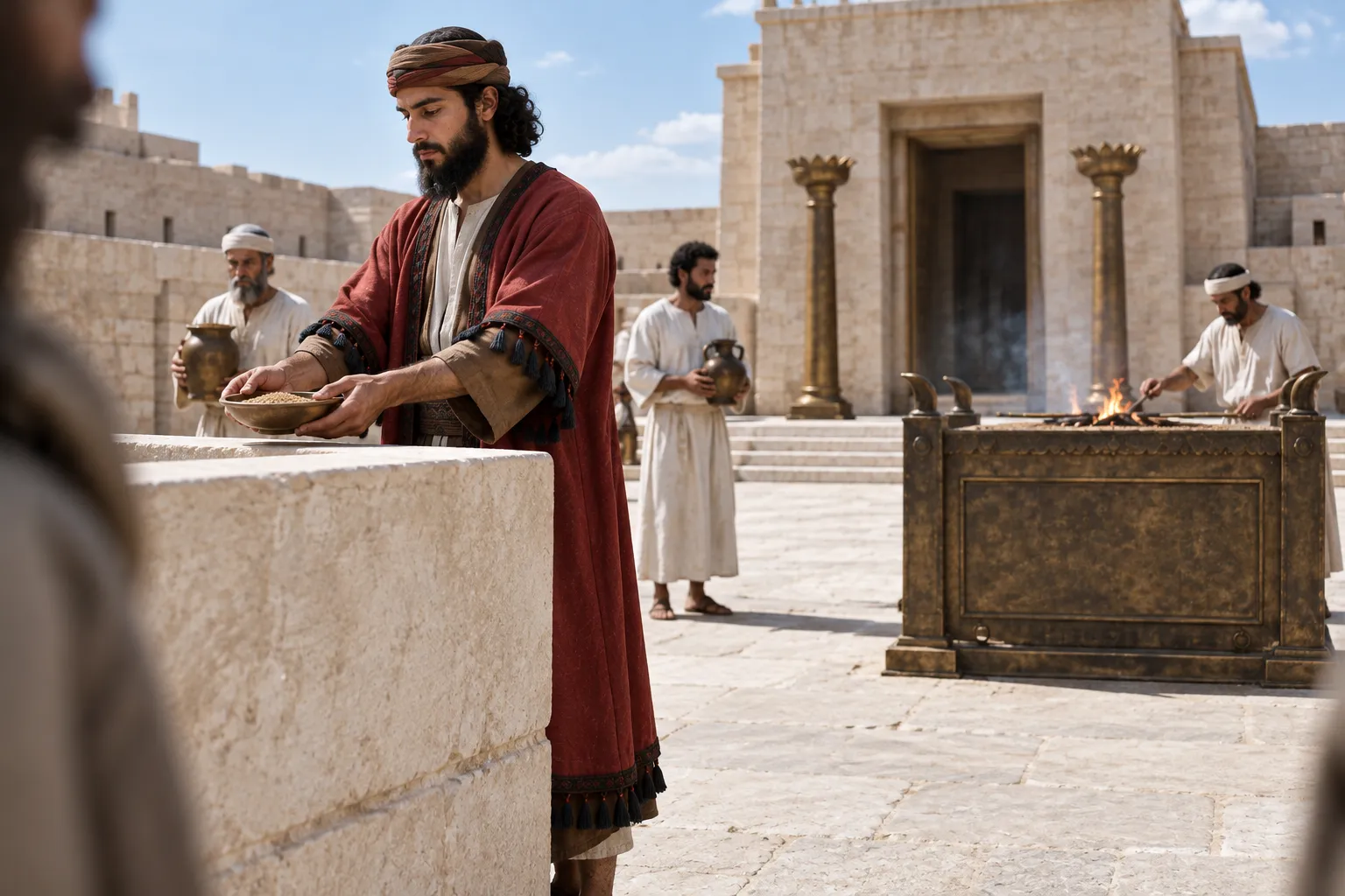 Ahaz Offers at the New Altar (2 Kings 16:12–13)