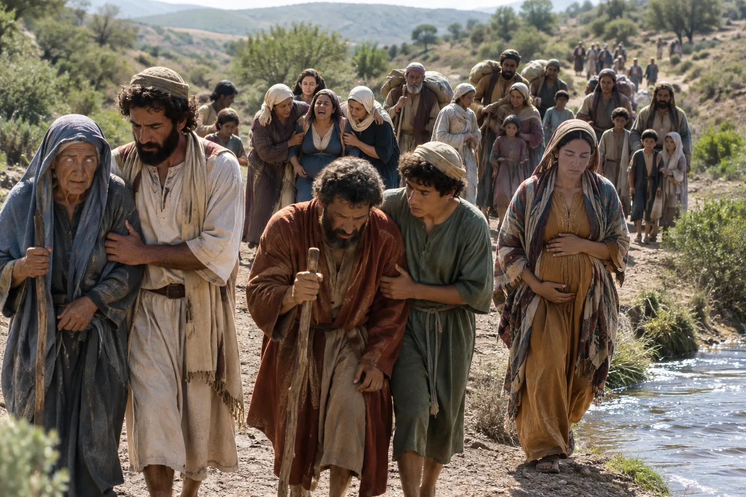 The gathered remnant returns (Jeremiah 31:8–9)